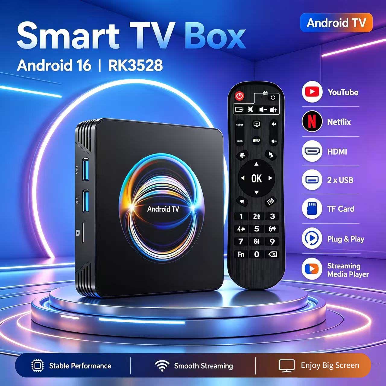 Khadas Vim4 8Gb - Android 16 X66 TVボックス、RK3528クアッドコア、5GデュアルWi-Fi、8K/4K対応メディアプレーヤー、Wi-Fi6、TB 5.4、RAM 8GB、ROM